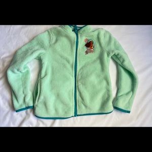 Disney Moana Jacket plush/fleece zip lightweight